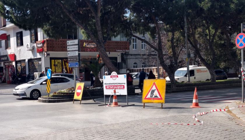 Cumhuriyet Bulvarında 3 gün sürecek çalışmalar başladı