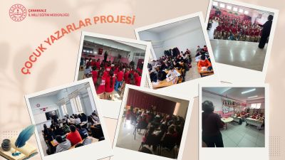Çocuk Yazarlar Projesi Ayvacık ve Çan’da Öğrencilerle Buluştu