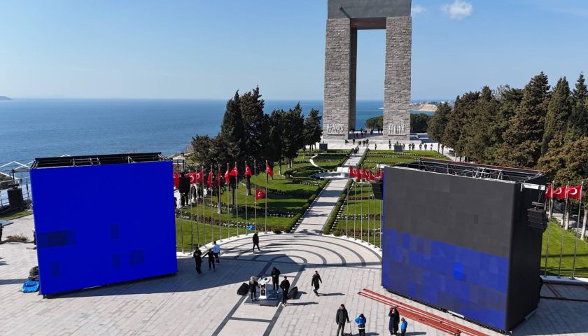 Şehitler Abidesi, 18 Mart törenlerine hazırlanıyor
