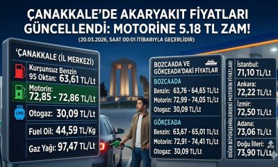 Çanakkale'de Akaryakıt Tablosu Değişti: Motorine Büyük Zam!