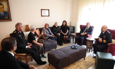 Şehit aileleri ve gazilere bayram ziyareti