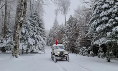 Çanakkale Kazdağları beyaza büründü: Bayramda kartpostallık manzaralar