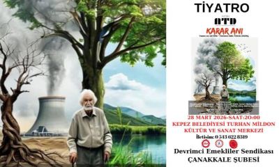 Devrimci Emekliler Sendikası Çanakkale Şubesi'nden Kepez’de Tiyatro Gecesi