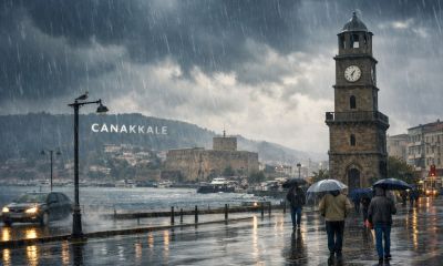 Çanakkale’de Cumartesi Alarmı: Sağanak Gün Boyu Etkili Olacak