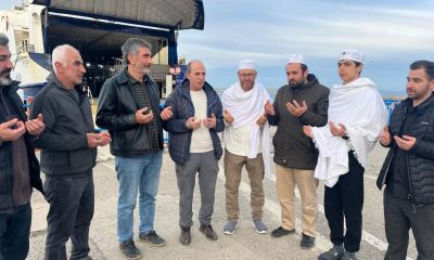 Umreden Dönen İsmail Zorlu’ya Gökçeada’da duygusal karşılama