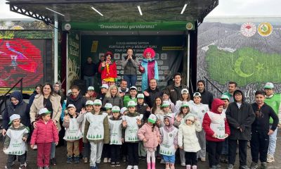 Lapseki’de “Yeşil Vatan Tırı” Coşkusu: Başkan Atilla Öztürk Çocuklarla Buluştu