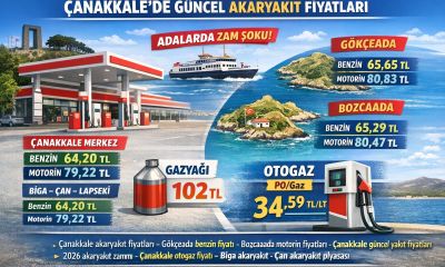 Çanakkale’de Akaryakıt Fiyatları Şekillendi: Adalarda Rakamlar Yükseldi!