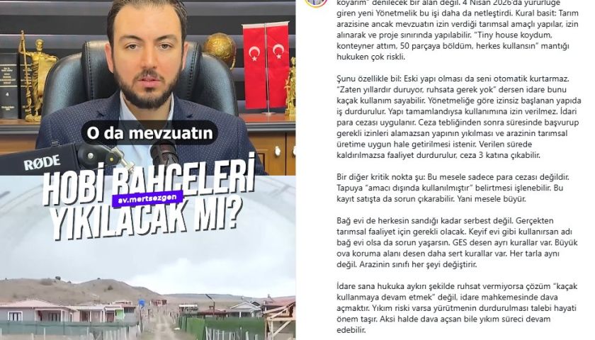 Tarım Arazilerinde “İstediğimi Yaparım” Dönemi Bitiyor mu?