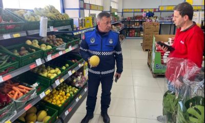  Karabiga’da zincir marketlere denetim yapıldı