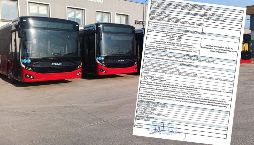 Çanakkale Belediyesi 32 Şoför Alımı Yapacak: Başvurular Başladı