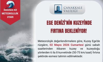 Çanakkale Valiliği'nden Ege'de fırtına uyarısı!