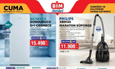 BİM 8 Mayıs 2026 Cuma Aktüel Kataloğu'nda elektrikli aletler ön planda!