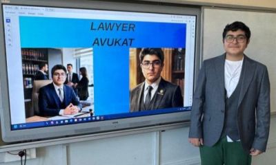 Öğrenciler hayallerindeki meslekleri İngilizce anlattı