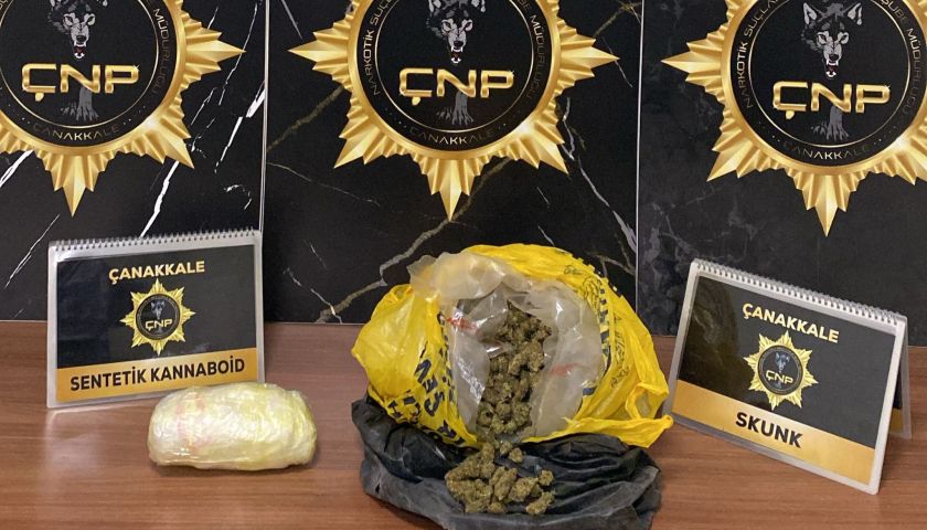 Çanakkale'de piyasa değeri 51 milyon lira olan uyuşturucu yakalandı