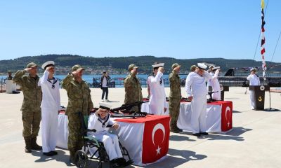 Çanakkale Boğaz Komutanlığında temsili askerlik töreni