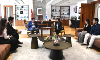 Başkan Erkek, LÖSEV'li gençleri ağırladı