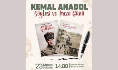 Kemal Anadol, Çanakkale'de söyleşi ve imza günü düzenliyor