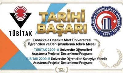 ÇOMÜ’den TÜBİTAK’ta büyük başarı: 178 Öğrenci projesine destek