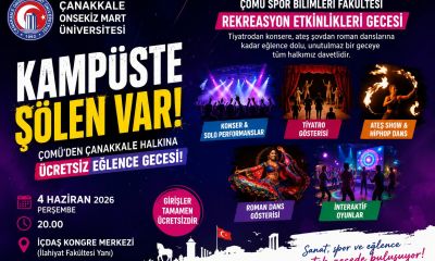 Kampüste şölen var: ÇOMÜ’den Çanakkale halkına ücretsiz eğlence gecesi!