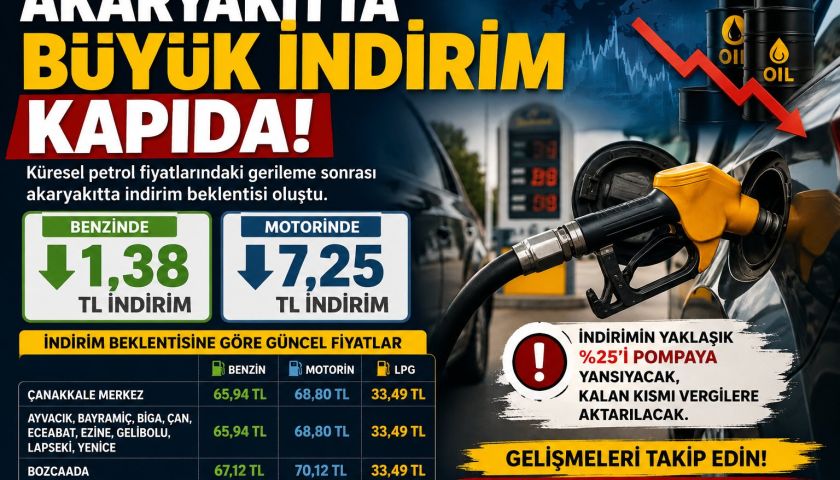 Akaryakıtta büyük indirim kapıda 