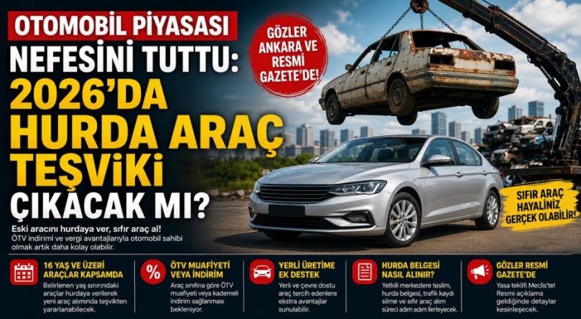 Hurda Teşvikinde Kritik Bekleyiş: Milyonların Gözü Ankara’da! 2026 Düzenlemesi Çıkacak mı?