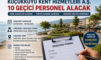 Küçükkuyu Kent Hizmetleri A.Ş. 10 Geçici Personel Alacak