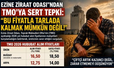 Ezine Ziraat Odası’ndan TMO’ya sert tepki: 