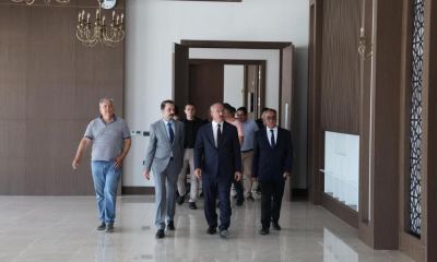 Çanakkale Havalimanı DHMİ Genel Maksatlı Garaj ve VIP Binası inşaatında inceleme   
