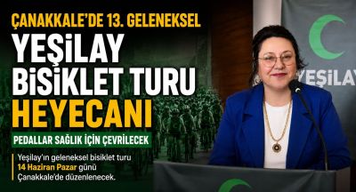 Çanakkale’de 13. Geleneksel Yeşilay Bisiklet Turu Düzenleniyor