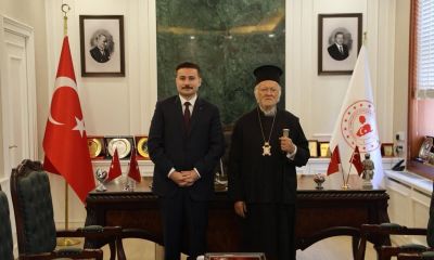 Fener Rum Patriği Bartholomeos’tan Kaymakam Acar’a nezaket ziyareti