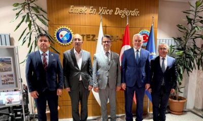 Erenoğlu ve ekibi Tez-Koop-İş Genel Merkezi’nde