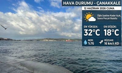 Çanakkale’de Sıcaklık 32 Dereceye Çıkıyor
