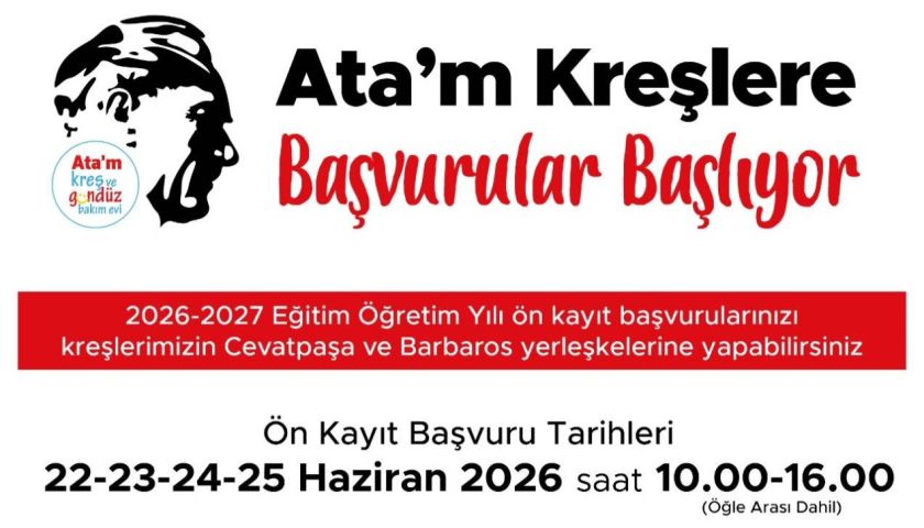 Çanakkale Belediyesi Ata'm Kreşleri İçin Ön Kayıtlar 22 Haziran'da Başlıyor