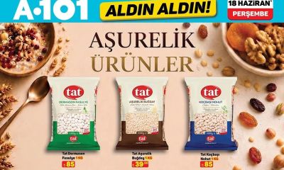 A101 Aşurelik Malzemeler Fiyat Listesi 2026! A101 18 Haziran Aktüel Kataloğu Yayınlandı