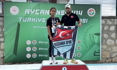 Bozcaadalı genç sporcu Güneş Seven'den Türkiye Şampiyonluğu!