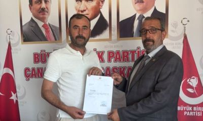 Büyük Birlik Partisi Biga'da yeni başkan Meriç göreve başladı