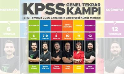Çanakkale Belediyesi’nden KPSS Adaylarına Ücretsiz Kamp Müjdesi!