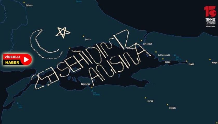 15 Temmuz’un 253 Şehidi İçin Çanakkale’den İstanbul’a Ay-Yıldızlı Rota