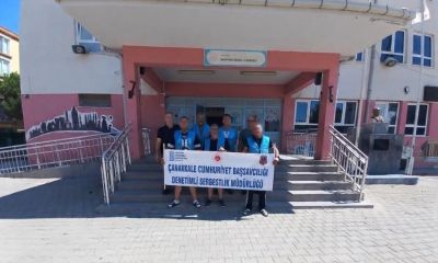 Çanakkale Denetimli Serbestlik yükümlüleri, okulları güzelleştiriyor