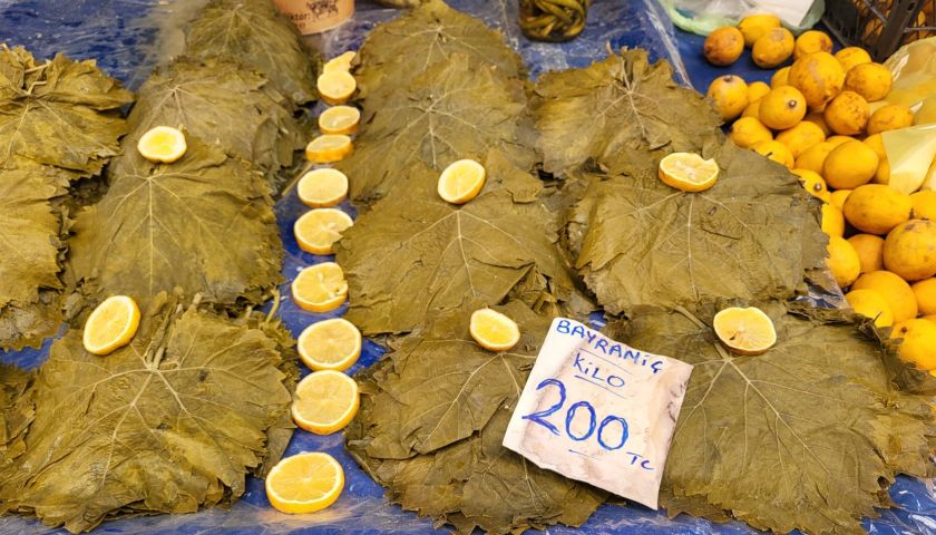 Asma yaprağının kilosu 300 liraya dayandı! Pazarda fiyat şaşkınlığı