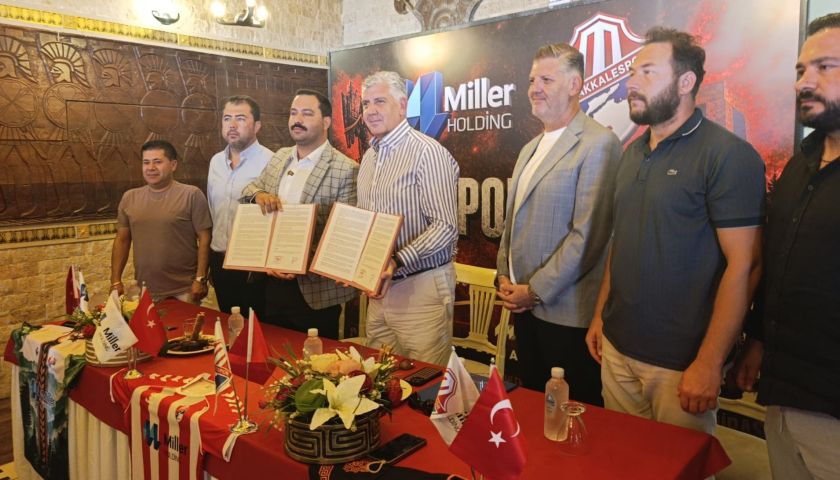 Çanakkalespor ile Miller Holding arasında sponsorluk anlaşması imzalandı