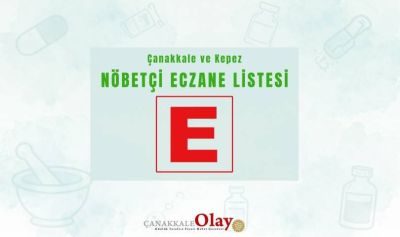 13 Ağustos 2026 Perşembe günü Çanakkale ve Kepez eczane listesi
