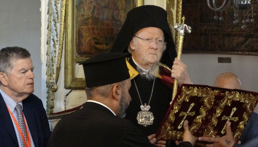 Fener Rum Patriği Bartholomeos, Gökçeada'da ayin yönetti   