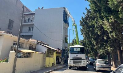 Çınarlık Caddesi’nde Yol Beton Çalışması Nedeniyle Kapandı
