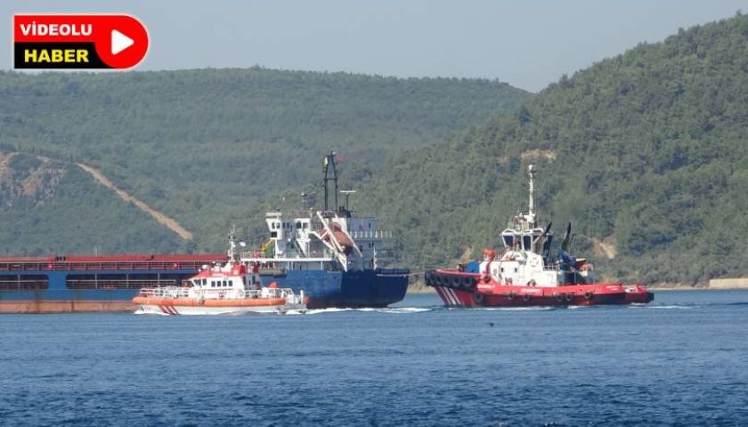 Çanakkale Boğazı'ndan geçen genel kargo gemisi makine arızası yaptı