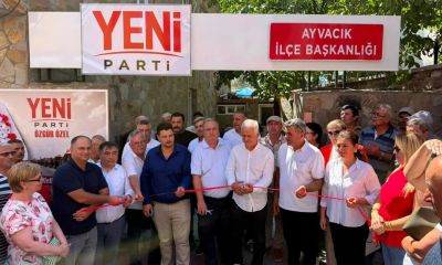 YENİ Parti Ayvacık’ta teşkilatını güçlendirdi! İlçe başkanlığı törenle açıldı