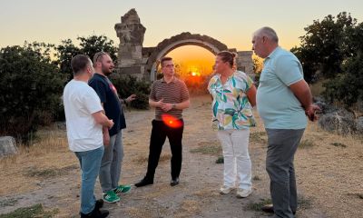 Kaymakam Kaptanoğlu Herodes Attikus Hamamı’nı inceledi