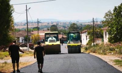 Biga’da köy yollarında asfalt mesaisi başladı