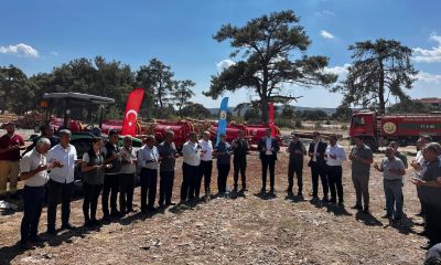 Ayvacık köylerine yangın söndürme tankerleri dağıtıldı