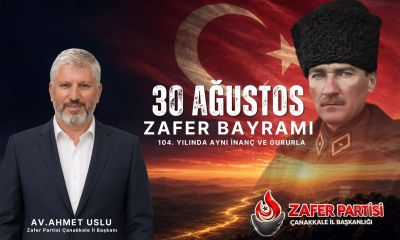 Uslu'dan 30 Ağustos mesajı